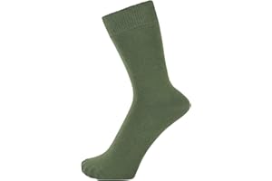 ZAKIRA Finest Combed Cotton Dress Socks in Plain Colours for Men, Women