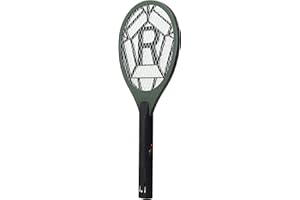 Weird Wolf Heavy Duty Mosquito Racket Bat | Rechargeable Electric Fly Swatter | Mosquito Killer Racquet with 2 Pin Plug and 3