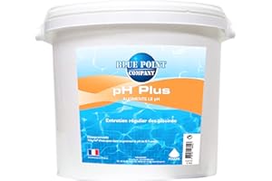 BLUE POINT COMPANY Ph Plus Piscine – Traitement Ph pour Piscine/Ph+ Poudre 1kg et 5kg – Permet d’Augmenter Rapidement Le Ph de l’Eau/Produit Conditionné en France (5KG)