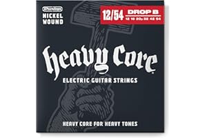 Cordes pour guitare électrique Dunlop DHCN1254 Heavyest Core 12-54