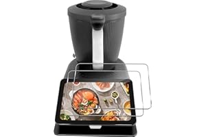 Lutree pour Vorwerk Thermomix TM7 Verre Trempé, 2 Pièces 9H Dureté HD Protecteurs d'écran, Anti-Rayures Sans Bulles Film Vitre Trempé Protection écran