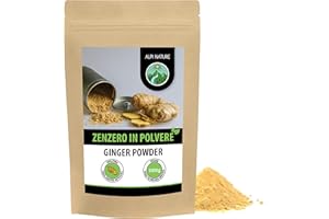 Alpi Nature Zenzero in Polvere 1kg, Radice di Zenzero Essiccata e Macinata per Cucinai