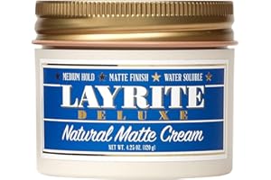 Layrite Natural Matte Cream 120g | Medium Hold | Water Soluble | Matte Finish