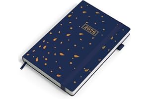 DeDe Bee Agenda 2026 Semainier Scolaire Planner A5, 1 Semaine 2 Pages, 12 Mois Janvier 2026 à Décembre 2026, Bleu