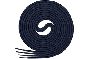 Di Ficchiano runde Schnürsenkel, Rundsenkel aus 100% Baumwolle, reißfest, ø 3-4 mm, Längen 45-200 cm