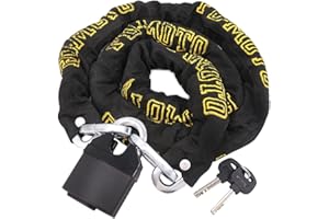 FD-MOTO 1.8M*10mm STEEL Heavy Duty Motorbike Chain Lock Padlock Motorcycle Bike Scooter Bicycle Security Lock