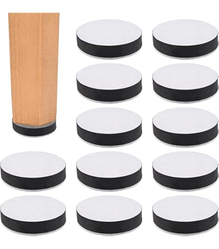 4 stuks (diameter 6 cm, hoogte 1,65 cm) 5 cm meubelverhogers, ronde