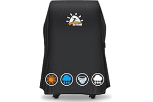 Zettum Funda para Barbacoa de 76 cm – 7105 para Parrilla de Gas Weber Spirit 210, Resistente e Impermeable, Cubierta para Parrilla Weber Spirit E-210 con bandejas Laterales Plegables (76x66x109cm)