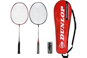 Dunlop Nanomax Pro Ti 2 Junior Player Badminton Set inc 3 Shuttles and Carry Case
