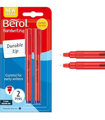 12 Pennarelli Berol Per Lavagna Bianca (Drywipe), Punta Fine 1.0mm, Inchiostro Nero, Low Odour