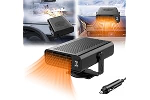 Horuili® 12V Auto Heizung Lüfter [2-in-1 Kühlung & Heizung] - Tragbarer Scheibenentfeuchter & Enteiser für schnelle Enteisung und Entnebelung - Für PKW, LKW, SUV