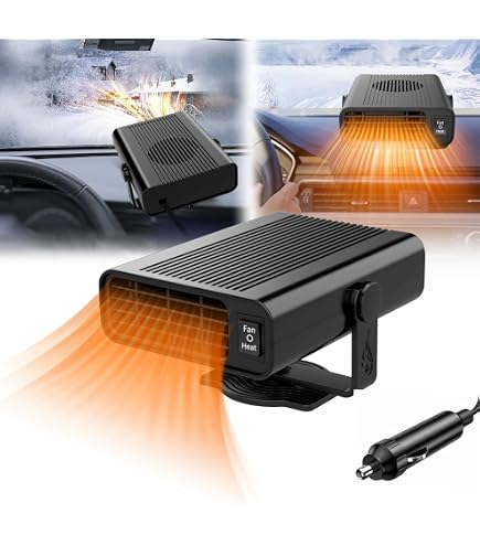 Riscaldatore E Sbrinatore Per Auto 12V 200W - Doppia Funzione Riscaldamento/Raffreddamento, Collegamento All'Accendisigari