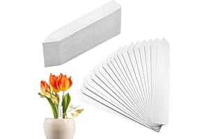 BANJIABB 200 Stk Pflanzenschilder,Pflanzenschilder Zum Beschriften,Pflanzschilder,Beschriftungsschilder,Pflanzenetiketten,Pflanzenstecker,Plastik Pflanzschilder für Draussen Wetterfest,10x2CM