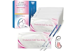 Nimisyra 50 Pieces Ovulation Test Strips, Sensitive Fertility Predictor Testing Sticks, Highly Sensitive 25miu/ml Test, Fast and Accurate Results