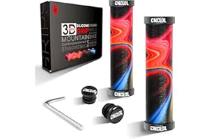 Chooee Silicone Mountain Bike Grips, MTB Grips Double Lock on Bicycle Handlebar Grip QCS