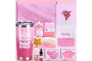 BAICAI Birthday Pamper Gifts for Women, Rose&Lily Self Care package for Her Pamper Hampers Kit for Women, Relaxing Spa Bath Set Wellbeing Get Well Soon Gift Box for Women Best Friend Sister Bestie Auntie Mum
