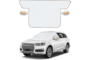Flow fire Magnetic Car Windscreen Cover Frost for Winter, Windshield Protector From Ice and Snow for Most Cars and SUVs (140x115cm)