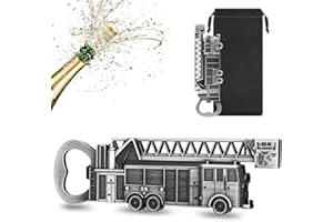 LULLEA Feuerwehr Geschenke, Feuerwehrauto Bier Flaschenöffner, Bier Geschenke Feuerwehr Geschenke für Männer, Vatertagsgeschenk Weihnachtsgeschenke Geburtstagsgeschenk für Feuerwehr Papa Opa Vater