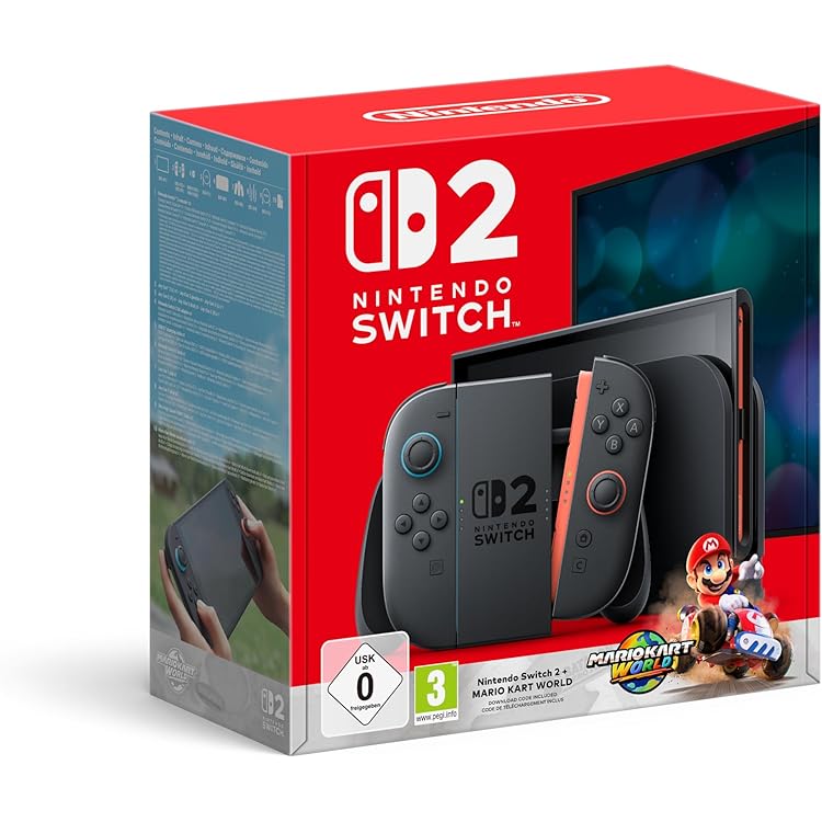 Nintendo_Switch Rouge/Bleu Néon 32Go [nouveau modèle] + Animal