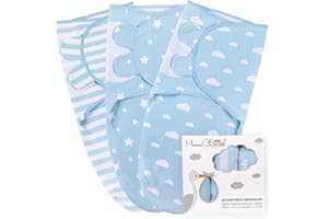 Mama Cheetah Baby Swaddle Sack, Organic Swaddle Blanket, Newborn Swaddling Sleep Sacks, Adjustable Infant Blanket Wrap, Easy Swaddles for Boy 0-3 Month, Baby Essentials