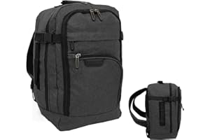 BORDLITE RYANAIR 40x20x25cm Carry On Underseat Cabin Backpack - Airline Approved Travel Rucksack - Approved for EasyJet, Jet2, RyanrAir, Virgin Atlantic, KLM