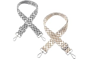 HEQXWL 2 Stück Taschengurt Breit Taschengurte zum Wechseln, Längenverstellbarer 75-145cm Schulterriemen für Schultertasche Tragetaschen und Handtaschen, Schultergurt für Taschen Breit