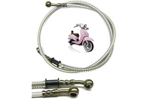 GY6-ERSATZTEILE_DE Brake line complete 120 cm for Benzhou Yiying YY50QT-21 – Fire 50 – Znen retro cruiser ZN50QT-E Fosti FT50QT-E and identical retro scooter GY6 brake