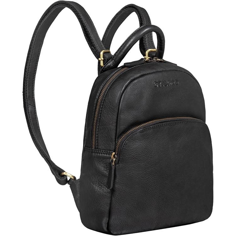 Sac à Dos Allegra STILORD Cuir Véritable Femme - Convertible 2en1 Sac à Bandoulière Vintage Élégant
