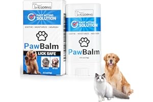 Aomig Dog Paw Balm Nose Balm Stick, Itchy Skin Balm for Dogs Dog Paw Protector Balm, Itch Remedies for Dogs Paw Paw Ointment, Protection Balm Stick Dog Paw Cream for Cracks, Dryness & Irritation(15g)