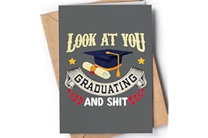 Greeting Cards for Everyone Biglietto Laurea - Biglietto Auguri Laurea Uomo o Donna Originali - Bigliettini Auguri Diploma Maturità - Regali per la Laurea Donna - Congratulazioni Esame Di - NUM 7