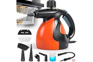 DeeprBlu Pulitore a Vapore Portatile, 1300W Pistola a Vapore per Pulire con 11 Accessori, Pulitore a Vapore Multiuso con Doppio Blocco di Sicurezza, Pistola a Vapore per La Pulizia Di Divano e Cucina