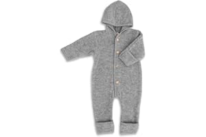 Engel Dziecięcy kombinezon z kapturem, wełniany
