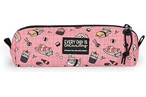 Legami - Astuccio My Pencil Case, Chiusura a Zip, in Plastica riciclata, Resistente, Capiente, Pratico, Astuccio per Scuola, per Ufficio, 22 x 6 cm
