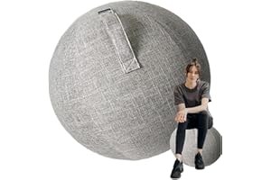 WaTsky 55/65/75 cm Funda Oficina Seat Ball|, Funda para Pelotas Pilates Ejercicio Yoga, para Pelota Fitness, Pelota Pilates Yoga, Pelota Equilibrio