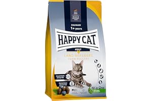 Happy Cat 70569 - Culinary Adult Land Geflügel - Katzen-Trockenfutter für ausgewachsene Katzen und Kater - 1,3 kg Inhalt
