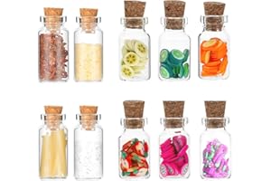 XoeLLe Miniature Dollhouse Condiment Bottles, 10Pcs 1:12 Dolls House Kitchen Toys Accessories Cute Dollhouse Mini Food Fruit Model DIY Handmade Accessories Dollhouse for Pretend Play Dollhouse