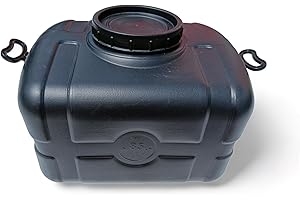 Varile Réservoir d'eau de Service, INCL. Raccord 1/2", Bouchon à vis pour Camping et Cave, Noir, 105 L