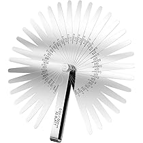 Spessimetro A Lame Pieghevole Mesee - 32 Lame 0.02-1.00mm, Acciaio Inox, Per Misurazioni Di Precisione - Foto 3