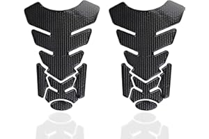 Anrbb 2 Stück Tankpad Motorrad, 3D Tankaufkleber Wasserdicht, Selbstklebend, Carbon Optik, Universal für Honda Kawasaki KTM Duke 125 Motorräder