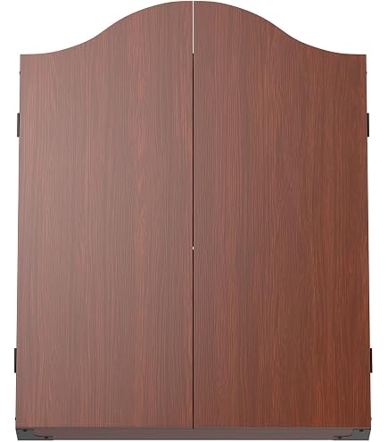 Jeu De Fléchettes Professionnel Avec Armoire MDF Et Cible Sisal 45cm - 6 Fléchettes En Laiton, Poids Total 10,6kg