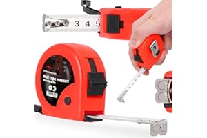 INSTALGURU Cinta Métrica 3 m Flexómetro Diseño Compacto Ergonómico Bloqueo Escala Métrica Clara Precisión Magnético Gancho Clip Para Cinturón Carcasa Plástico