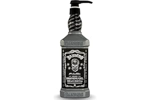 Shaving Gel da Barba Metallic Silver Bandido 1000ml | Cura della Barba Uomo | Gel Rasatura Professionale | Pre Barba | Prodotti Barba Uomo per Rasatura Profonda e Pelle Idratata