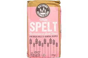 MATTHEWS COTSWOLD FLOUR Matthews Cotswold White Spelt Flour - 1.5kg Bag (Pack of 5)