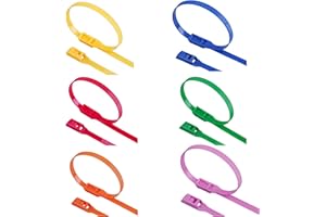 CYCLALON 600 uds brida cabeza plana 350 x 8 mm seguras para parque infantil castillos hinchables bolas seguridad para niños pequeños diversion (6 x 100: AMARILLO, VERDE, AZUL, NARANJA, ROJO, ROSA)