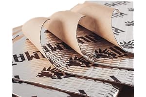 Placas insonorizantes KILMAT para automóviles, de 1,3 mm de Grosor y 2,3 m2 de Superficie, Aislamiento acústico de Caucho butilo para Coches, Aislamiento y amortiguamiento de Ruidos