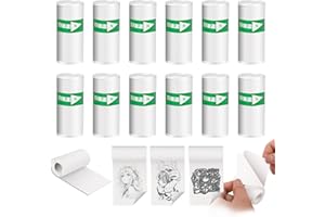 HOMIKLSA 12 Rotoli Carta Termica per Fotocamera Istantanea Bambini - Carta Termica Senza Inchiostro, Bianca, Facile da Sostituire (57mm x 25mm)