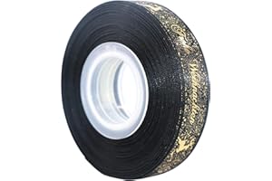 LOOGI 22m Schleifenband 15mm Satinband, Geschenkband Weihnachten Schwarz Dekoband Weihnachtsband Stoffband mit Frohe Weihnachten