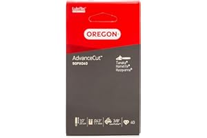 Oregon 90PX040E AdvanceCut Catena per Motosega da 40 Maglie di Trasmissione, Adatta a Barre da 10 pollici (25 cm), Compatibile con Husqvarna, Makita, Worx, Ryobi ed altre marche