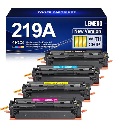 Superpage 219X Toner Compatibile HP Color LaserJet Pro MFP 3302, 4 Colori (Nero+CMY) 3200/2500 Pagine - Senza Chip