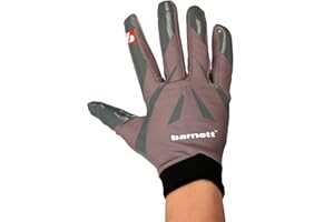 BARNETT FRG-03 Professional Receiver Football Gloves, RE, DB, RB, Grey